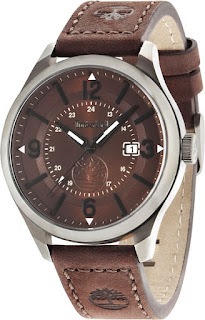 Timberland Mens Blake Brown Leather Strap Watch 14645JSU/12