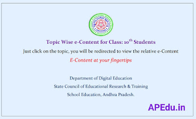 Topic Wise e-Content for Class: 10