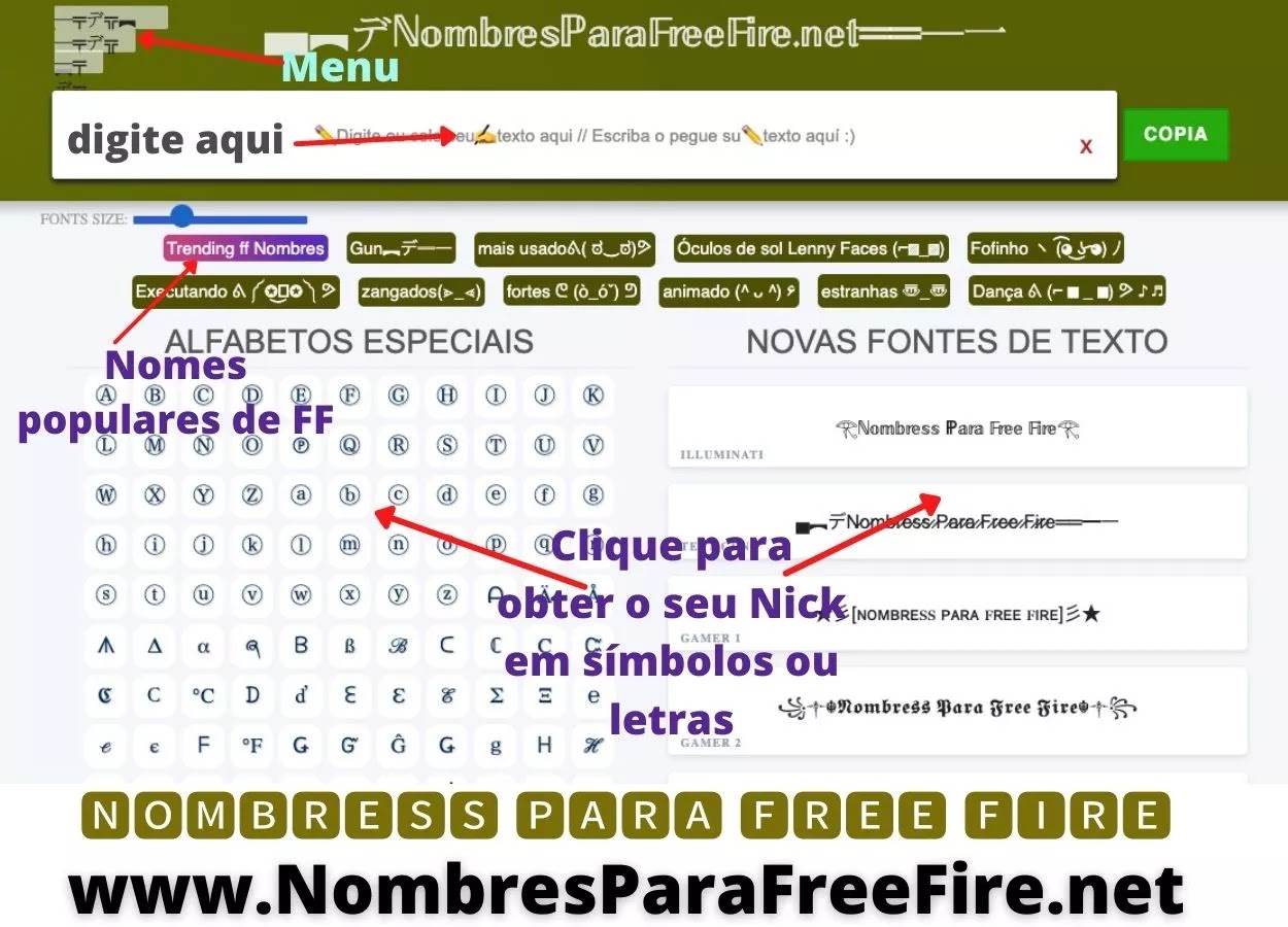 Nombres Para Free Fire 47k+⚡꧁☆☬Booyah☬☆꧂creador Nombres chidos para free  fire&crear ff nombres