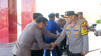 Kapolda Gelar Halal Bihalal di Momen Idul Fitri bersama Personel Polda Sulteng