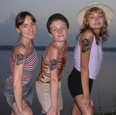 Tribal Tattoo women on Arm