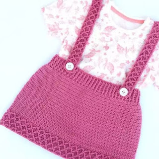 Body Falda con Tirantes a Crochet