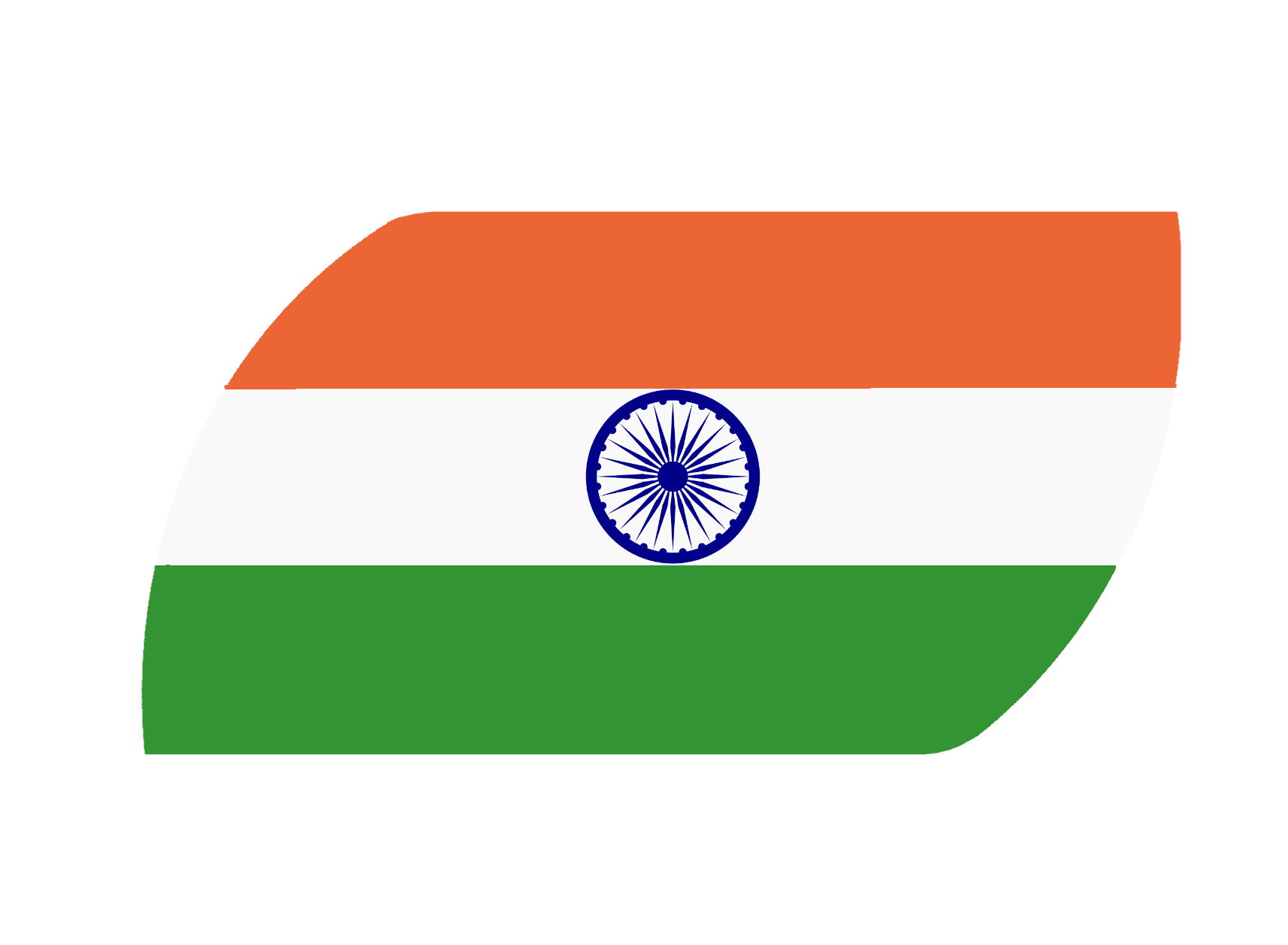 Stylish india flag