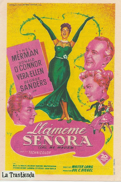 Programa de Cine - Llámeme Señora - Donald O'Connor - Ethel Merman - Vera Ellen - George Sanders
