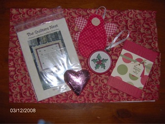 Swap goodies for Angie