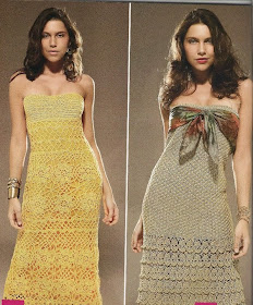 VARIOS MODELOS DE VESTIDOS PARA TEJER A CROCHET