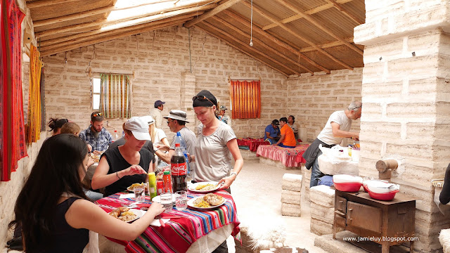 Lunch at Uyuni, Bolivia