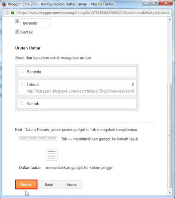 Cara Membuat Menu Bar Di Blog Dengan Mudah Terbaru