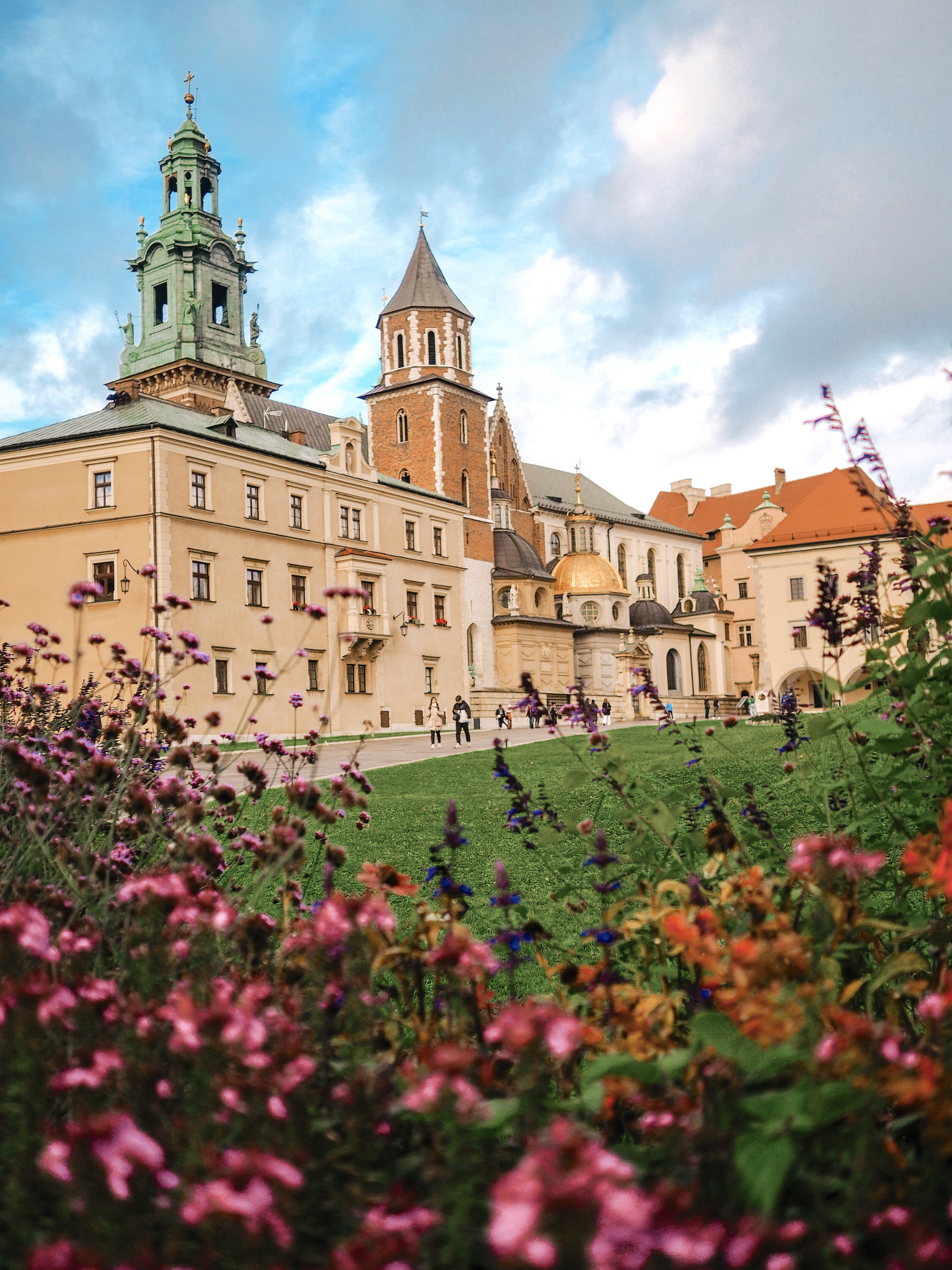 The gardens of Wawel Royal Castle Krakow