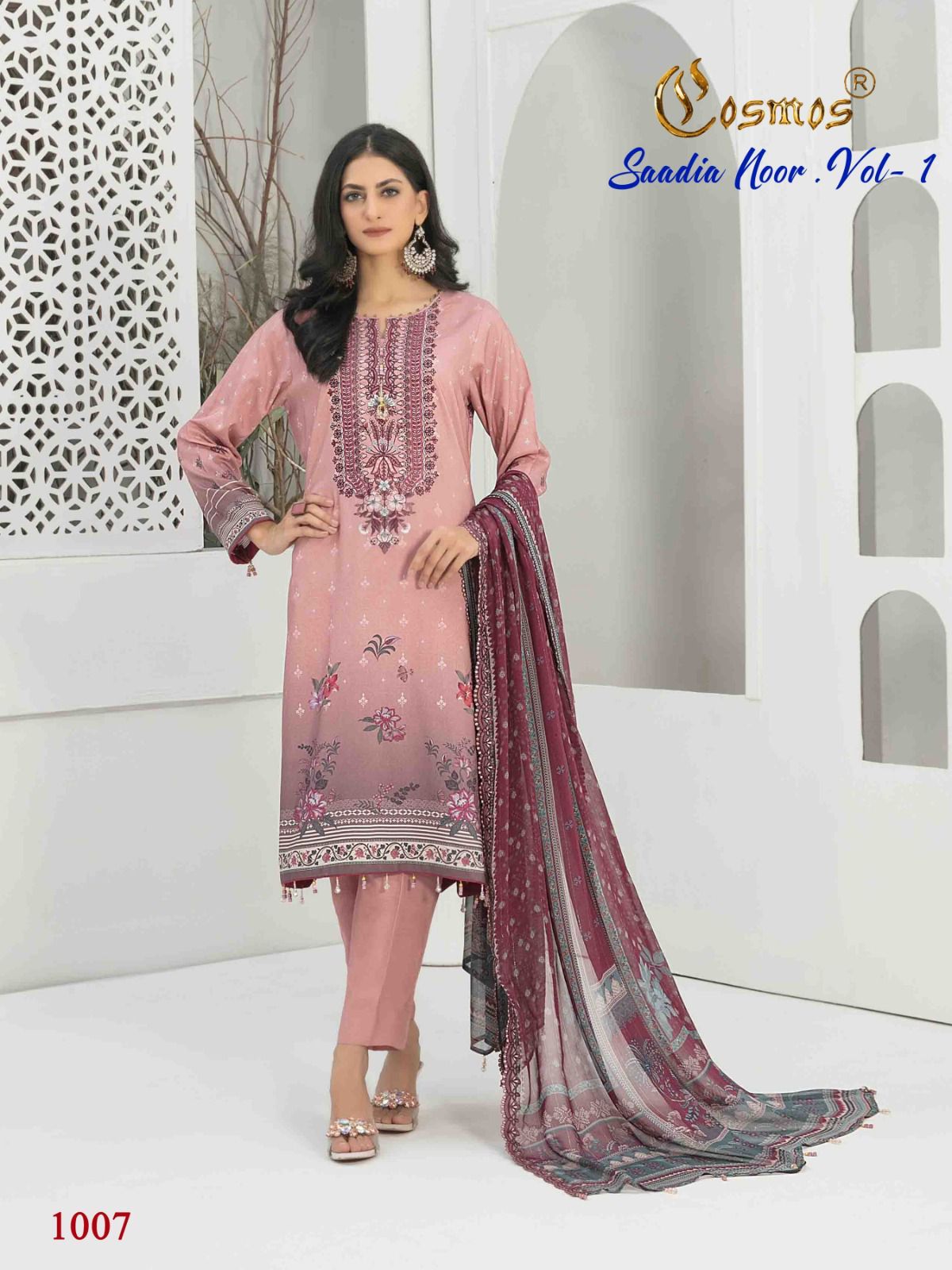 Saadia Noor Vol 1 Cosmos Fashion Pakistani Salwar Suits Manufacturer Wholesaler