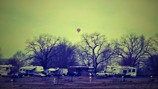 Hot Air Balloons Overhead