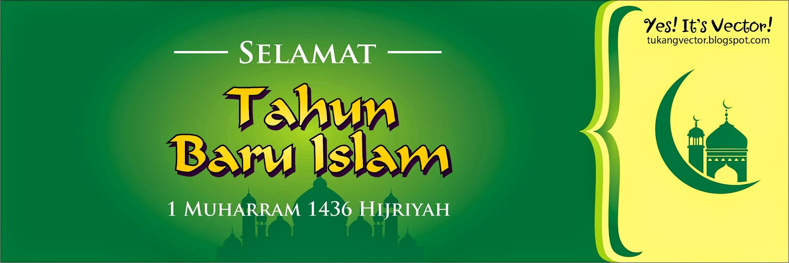 Download Template Banner Tahun Baru Islam 1436 H TUKANG 
