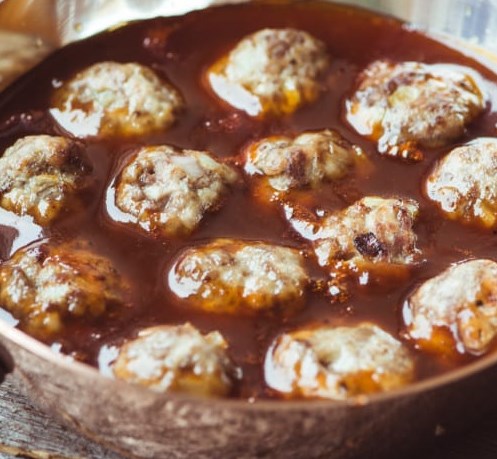 Bourbon Cocktail Meatballs #appetizers #partyrecipe Bourbon Cocktail Meatballs #appetizers #partyrecipe