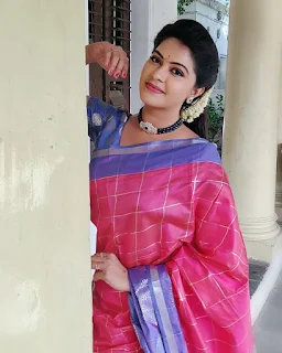 Rachitha Dinesh Mahalakshmi Beautiful Saree Pics