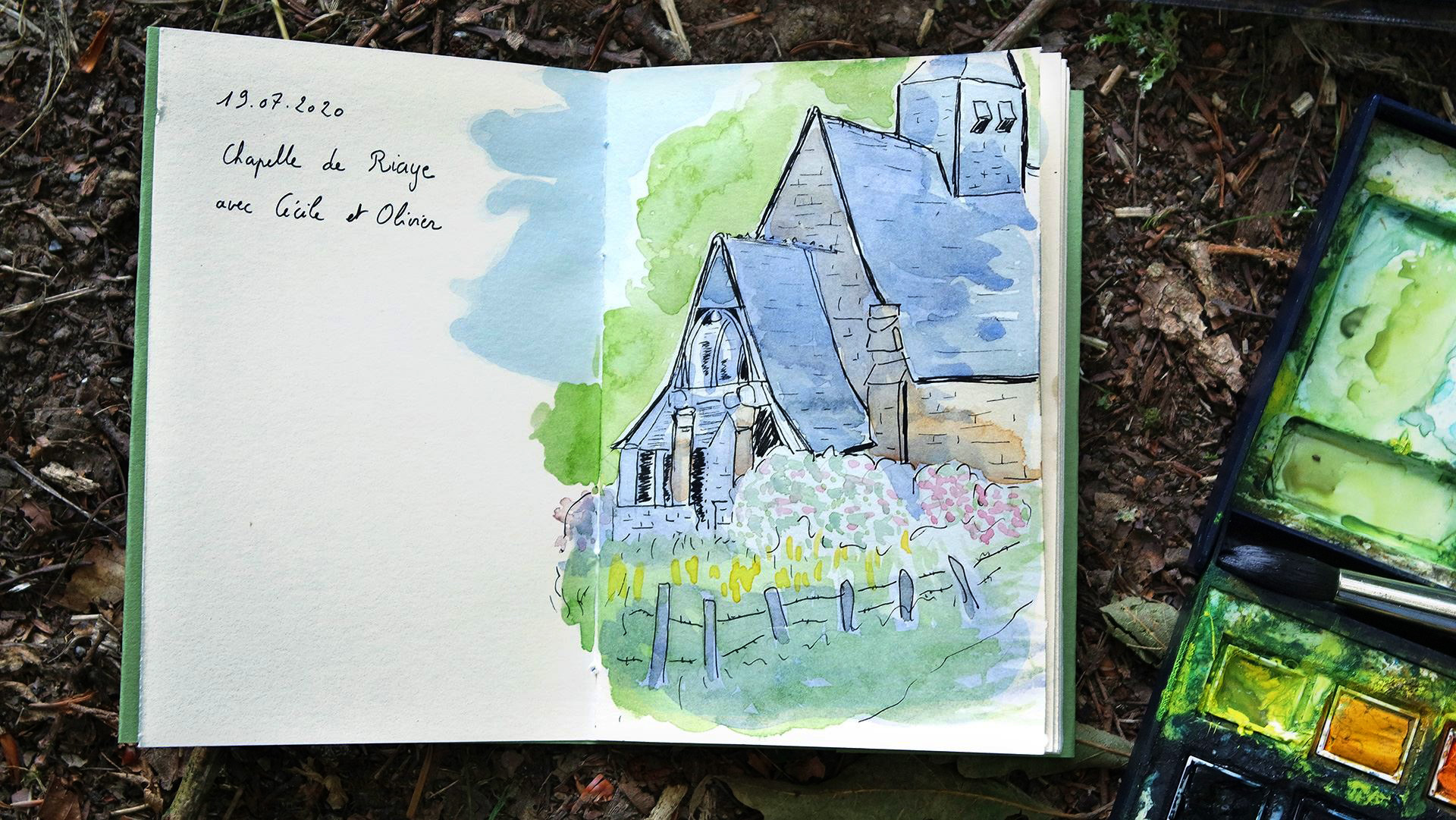 watercolour sketchbook