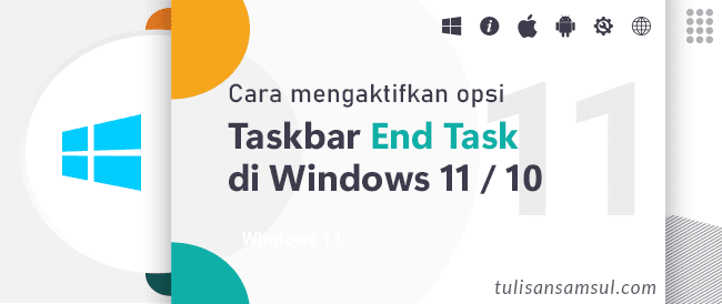 Cara mengaktifkan opsi Taskbar End Task baru di Windows 11