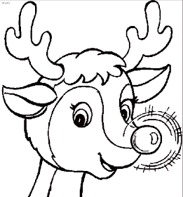 Rudolph Reindeer Coloring Pages 