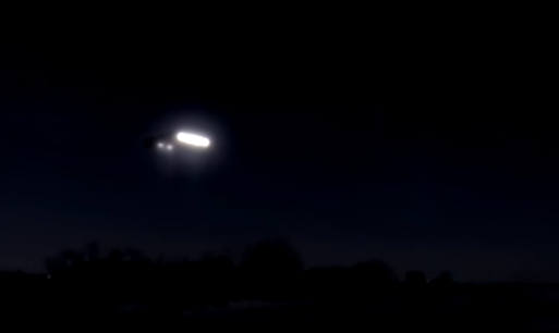 Police confirm that a UFO was actually seen and reported because they saw it aswell.