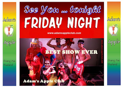 Friday Adams Apple Club Gay Bar Chiang Mai