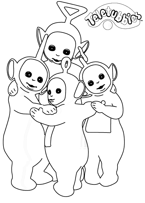 Teletubbies Desenhos para Colorir e Imprimir – Imagens para pintar