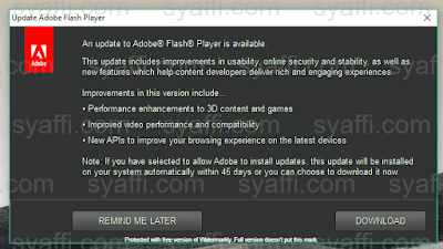 Cara Update Adobe Flash Player pada Windows 10