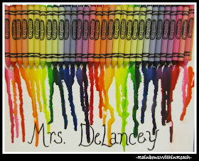 photo of: Art Room Crayon Melt (Art Room RoundUP via RainbowsWithinReach) 