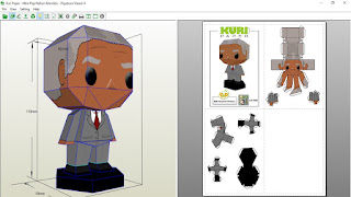 Kuri Paper - Pop Mini Funko Nelson Mandela Papercraft