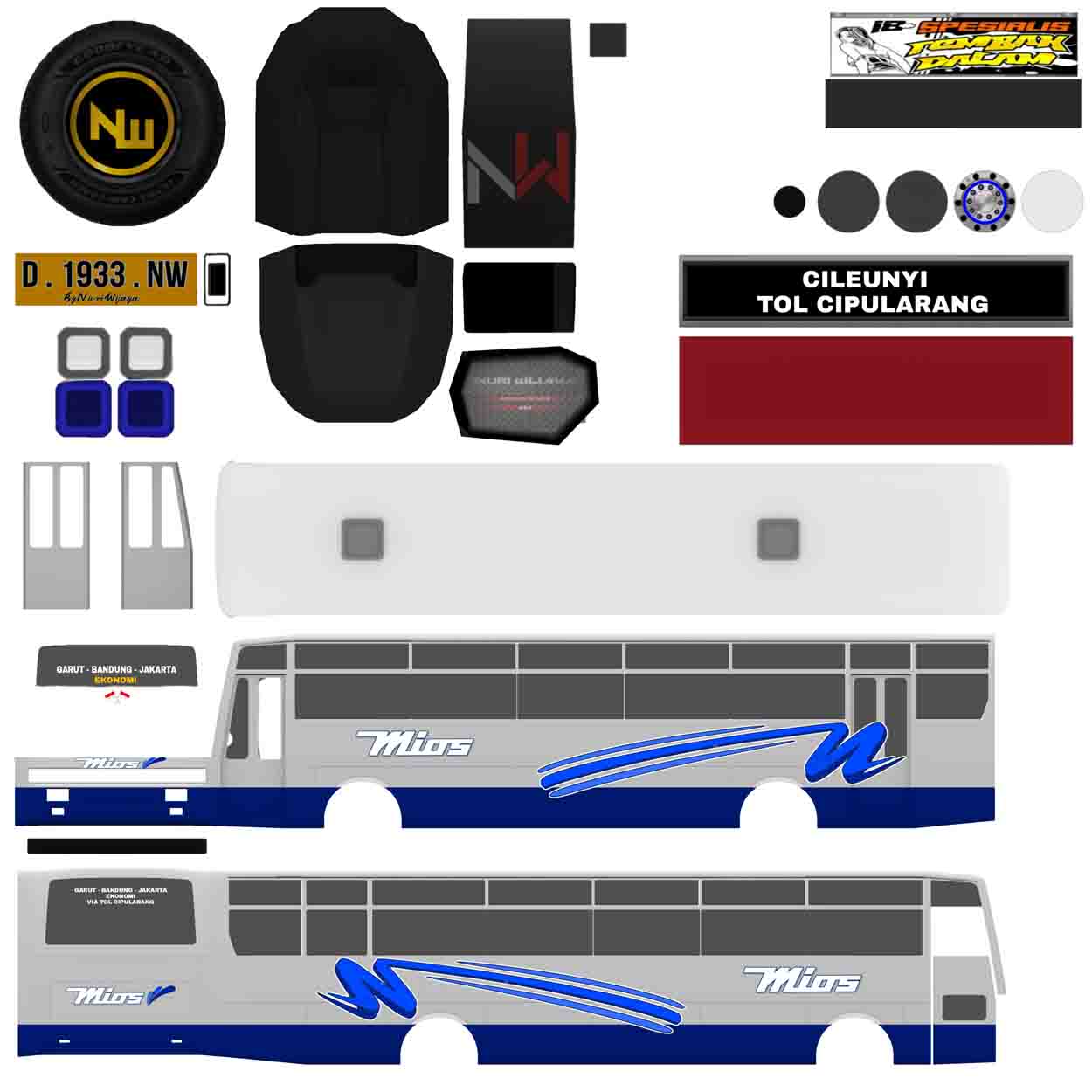 livery bussid jadul 90an