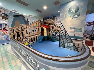 暑假室內遛小孩方案：貝兒絲樂園(Bear's world)付費室內親子館，大台北地區一共有四家：新莊館，南港館， 板橋館，暑假期間還多一家新光三越站前店13樓玩寶樂園-夢幻甜點星球，每一館都有不同的主題特色，板橋貝兒絲樂園位於江子翠捷運站出口大樓B1,親子館，幼兒爬行區,餐飲服務外，也有生日派對包場
