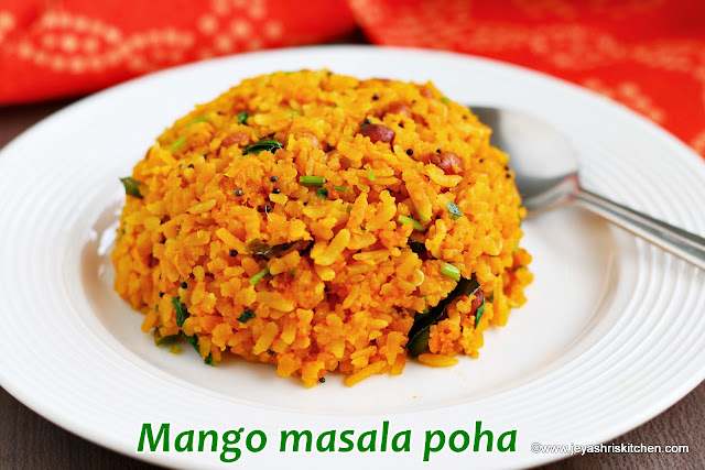 Mango masala poha