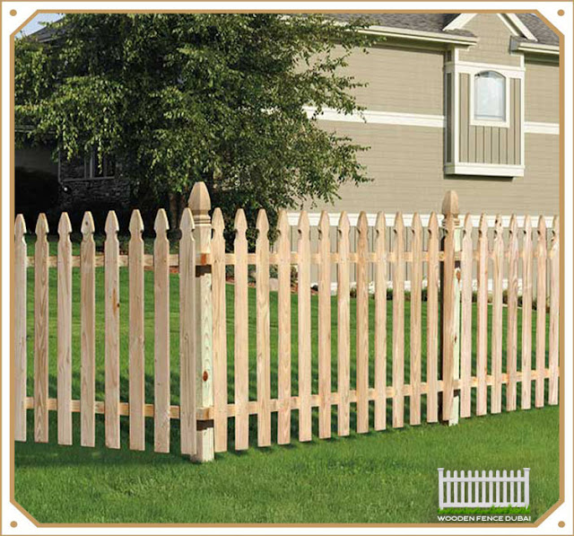 WHITE WOOD FENCE IN DUBAI ABU DHABI SHARJAH