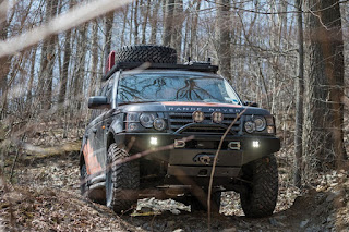 Land Rover Sport off road with accessories