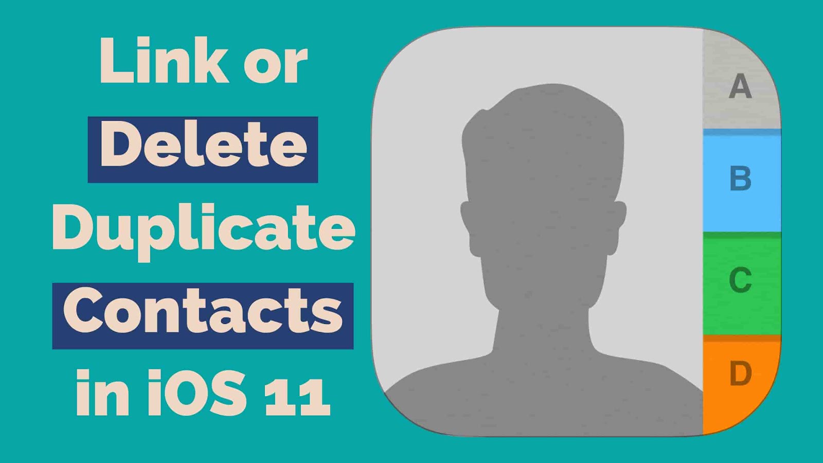 In this case, either you need to delete your duplicates contact one by one or link all your duplicates contacts with only one contact. Here’s how to delete or link duplicates contacts in iOS 11.