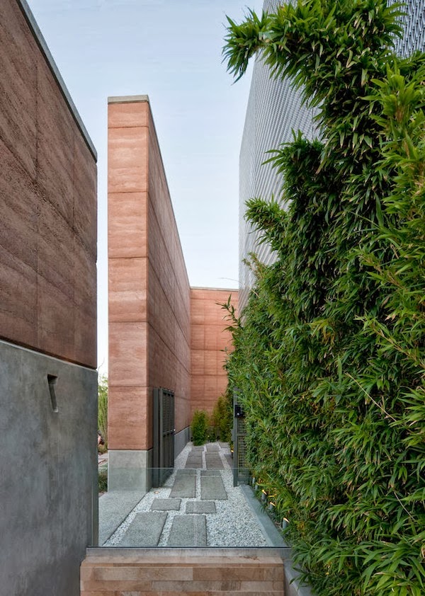 Grass wall on Multimillion modern dream home in Las Vegas