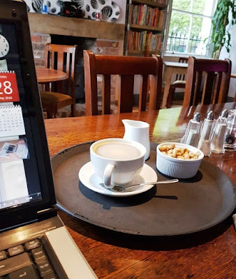 View from the keyboard in the pub