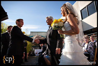 The beginning of Stephanie and Kalani's wedding ceremony