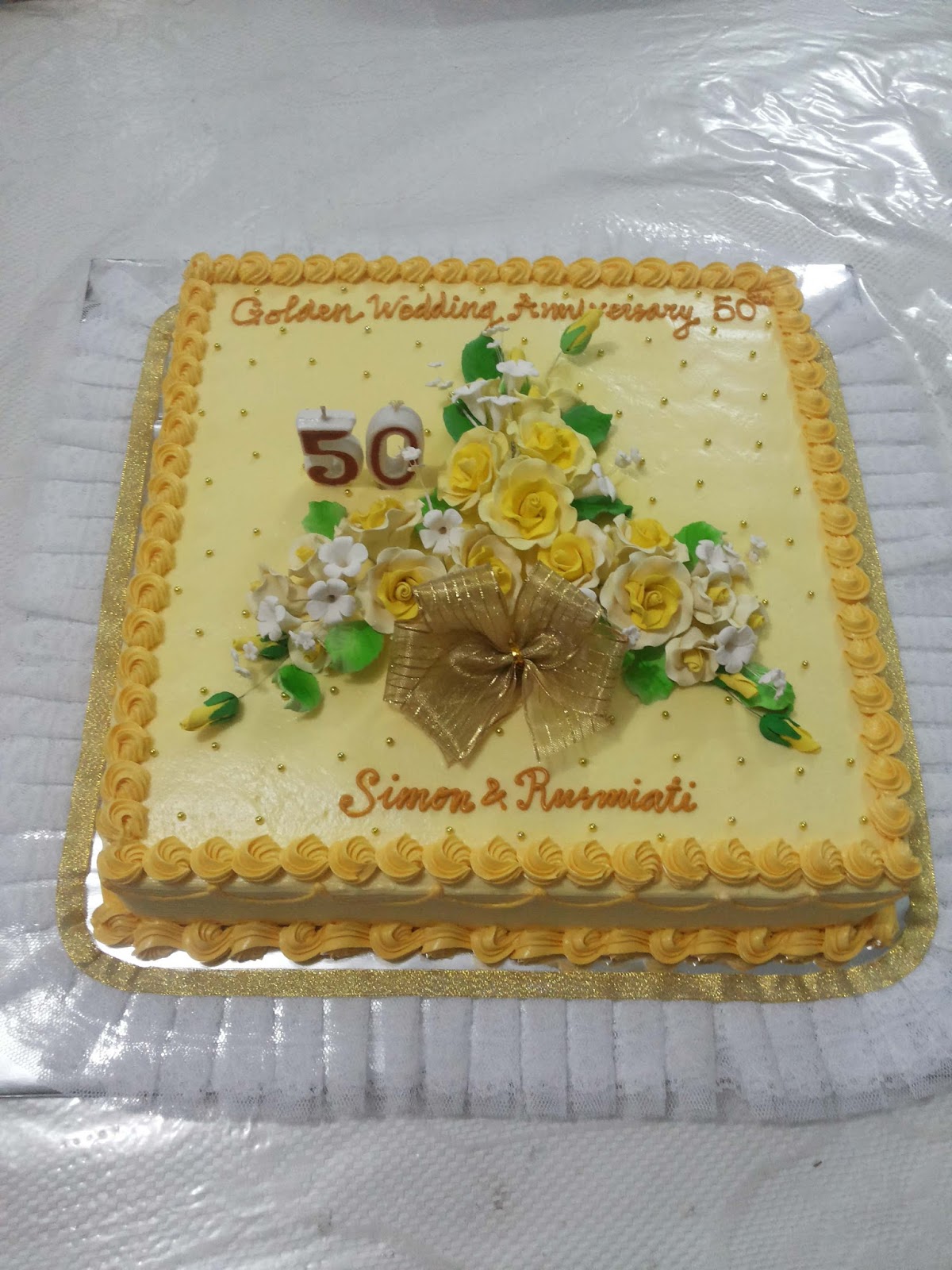 Orchid Cake: Anniversary Cake, Kue Tart dgn hiasan Pengantin.