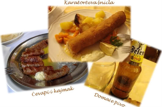 Skies above Belgrade by Laka kuharica: ćevapi, kajmak, Karađorđeva šnicla, Jelen pivo