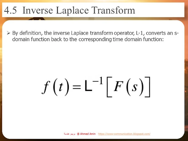 Application of laplace transform in Automatic Control.ppt  تطبيقات معادلات لابلس في مجال الكنترول