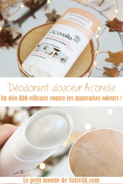 Acorelle déodorant douceur coton poudré avis