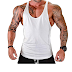 ICOOLTECH Men's Fitness Gym Muscle Cut Stringer Bodybuilding Workout Sleeveless Tank Top Shirts 