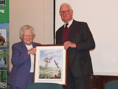 Ruth being presented with the Eric Thurston award