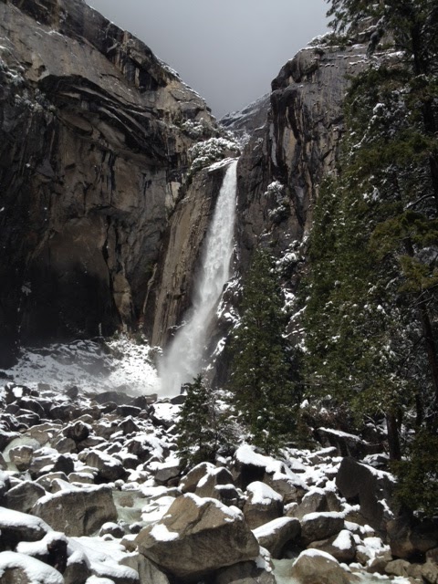 Yosemite Winter Waterfall