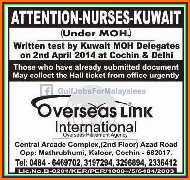 MOH Nurses Job Vacancies for Kuwait