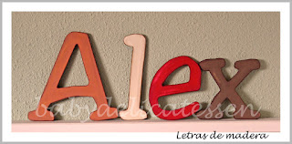 letras de madera infantiles para pared Alex babydelicatessen