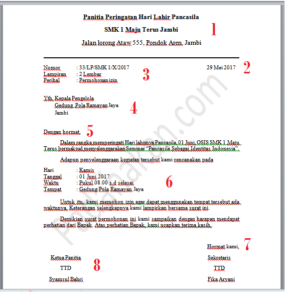 Cara menulis surat dinas berdasarkan format yang baku 