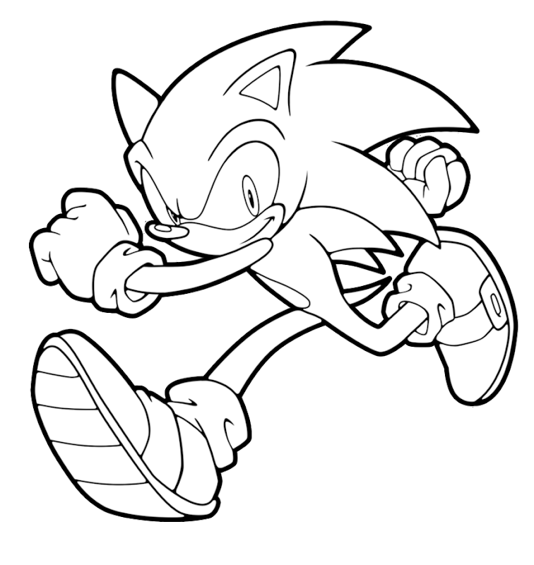 sonic the hedgehog coloring pages printable title=
