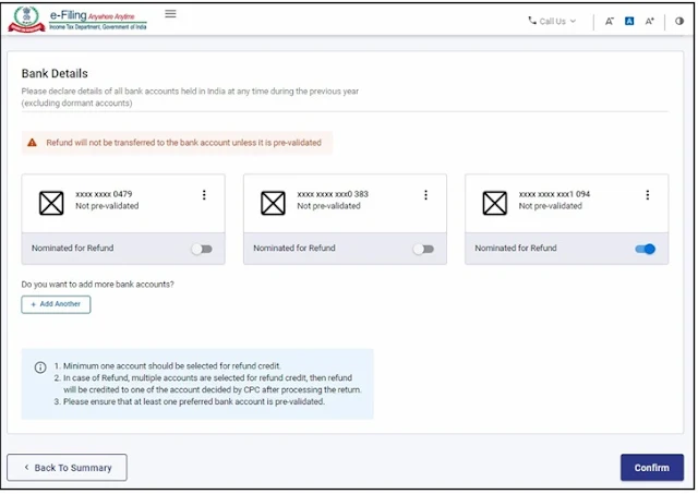 File Income Tax Return Online ITR-1 Filing Process in New Electronic Income Tax Return Portal 2.0