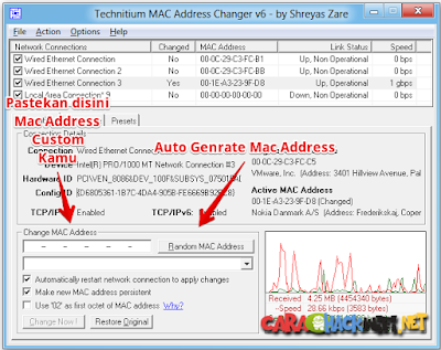 Download software Technitium MAC Address Changer