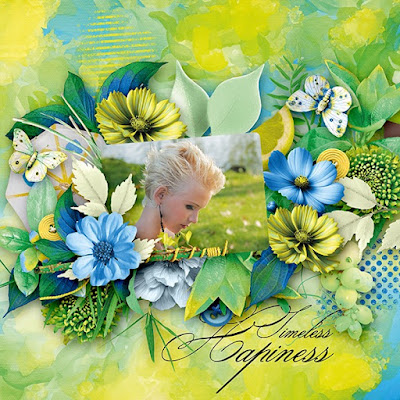 Layout created with Simply Spring by Mystery Scraps